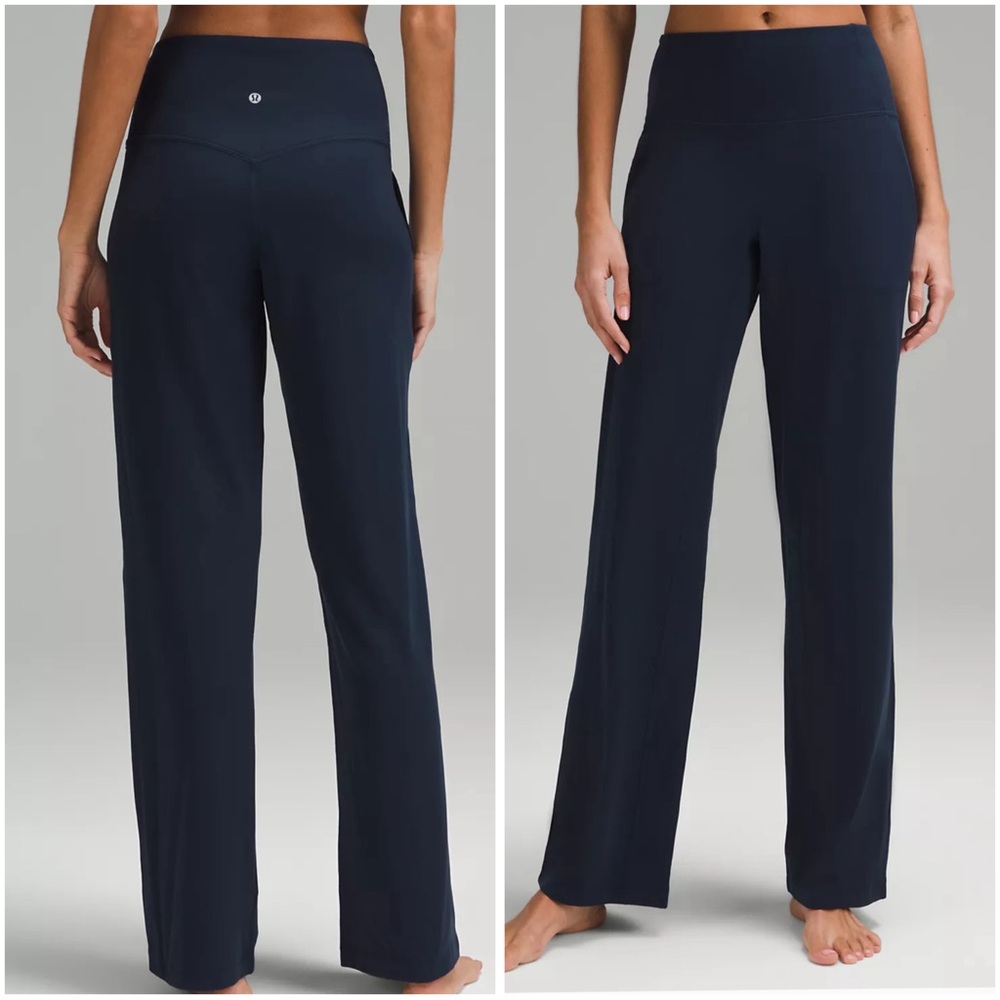 lululemon align high rise wide leg leggings size 4 (?) with pockets